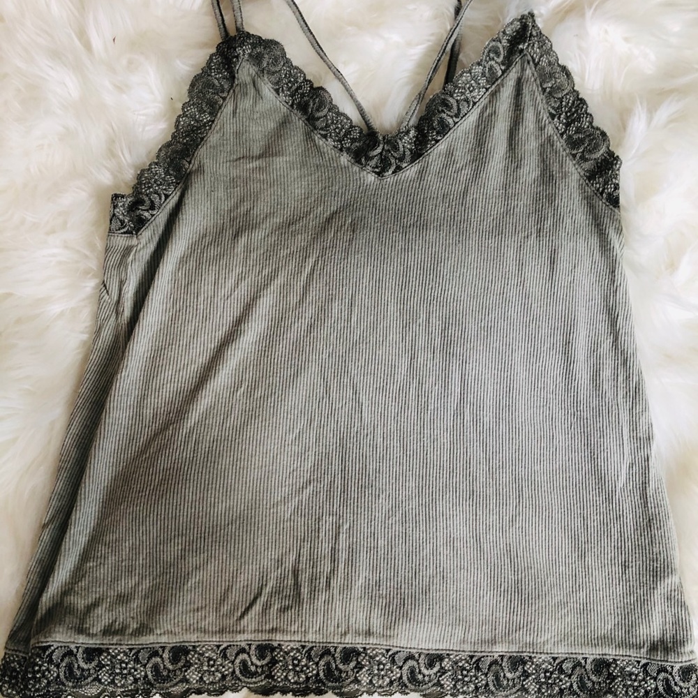 Green Ribbed Basic Tank